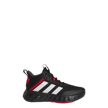 Imagem de adidas Tênis de basquete unissex Child Own the Game 2.0, Núcleo preto/branco/vermelho vívido, 10.5 Little Kid