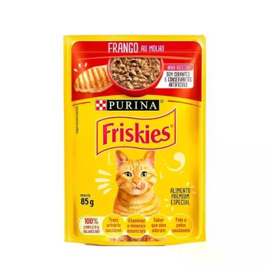 Imagem de Sachê Friskies Frango ao Molho 85g Purina Caixa Fechada com 15 Unidade