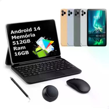 Imagem de Tablet PC Milli Mil20 Pro 16gb Ram+512gb Memória Android 14, Dourado,