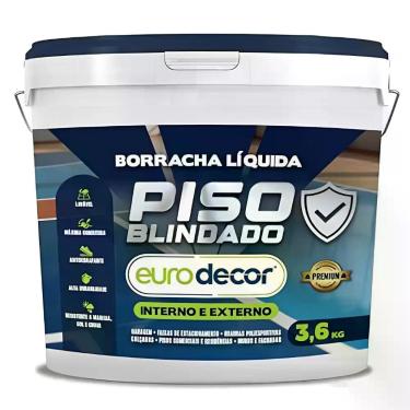 Imagem de Borracha Liquida para Piso 3,6 Kilos Cinza Natural 03.01.01.2011 EUROD
