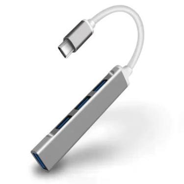 Imagem de Hub Tipo C Com 4 Portas Usb.