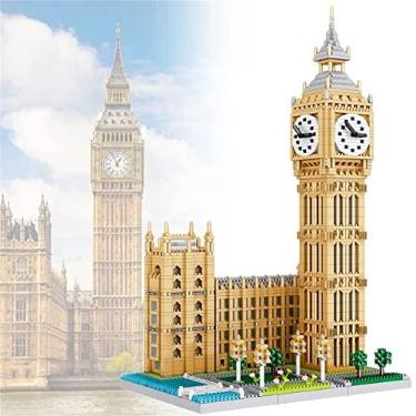Imagem de Mini Blocks Big Ben Building Set, Big Ben Nano Mini Bloco de construção Kids Stitch Toys 3466 PCS- Partículas minúsculas de modelos mundiais de construção famosos para crianças