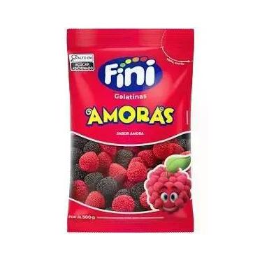 Imagem de Amora fini 500g bala de gelatina macia e saborosa no pacotão