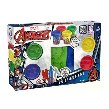 Imagem de Brinquedo marvel kit de massinha avengers, Diversas, UN