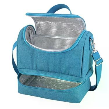 Imagem de Bolsa Térmica C/ 2 Compartimentos Concept Azul