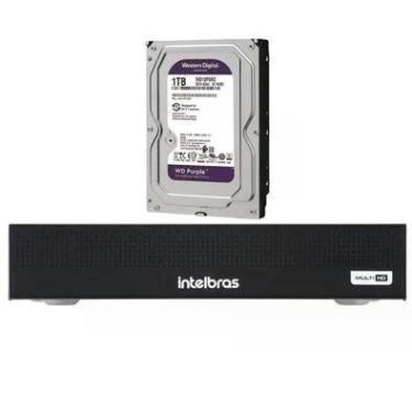 Imagem de Kit Intelbras, DVR Mhdx 3008-c, 8 Canais, Multi HD + HD 1TB