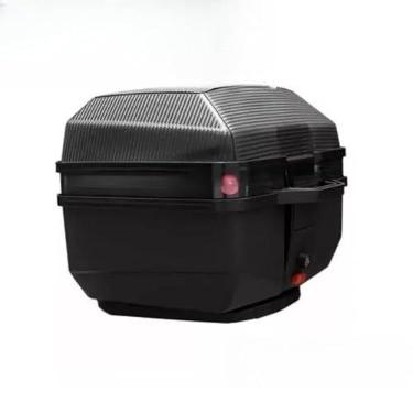 Imagem de Baú Bauleto Moto 35 litros Base Universal Kit Fixação Completo Novo