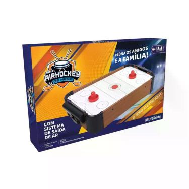 Imagem de Mini Air Hockey Recomendado p/ Crianças á Partir de 3 Anos Brinquedo M