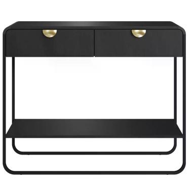 Imagem de Aparador Organico 2 Gavetas 100 Cm 28066 Artesano Nero Preto