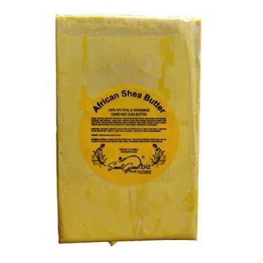 Imagem de SmellGood Manteiga de karité amarela crua não refinada de qualidade de Gana (4,5 kg)