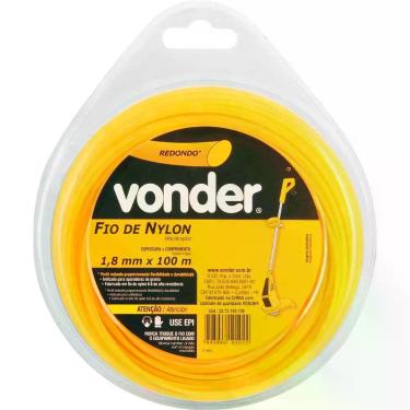 Imagem de Fio Nylon 1,8mm 100 Metros Redonda para Roçadeira - 3373180100 - VONDE
