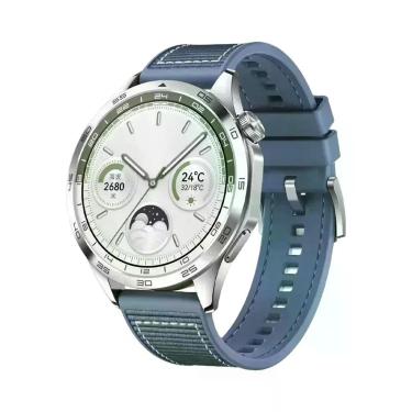 Imagem de Pulseira De Silicone Trançada De 22mm Para HUAWEI WATCH GT4 46mm, Aces