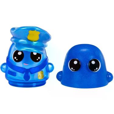 Imagem de Massinha Policial Dohkins com Aroma Exclusivo Molde e Acessórios Azul