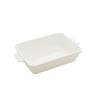 Imagem de LYOR - Refratário de Porcelana com Alça Basic Branco 34cm x 20,5cm x 5cm