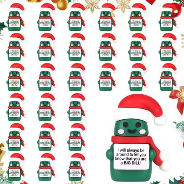 Imagem de Brinquedos de Natal em conserva Gejoy Mini Rubber, 25 unidades para pr