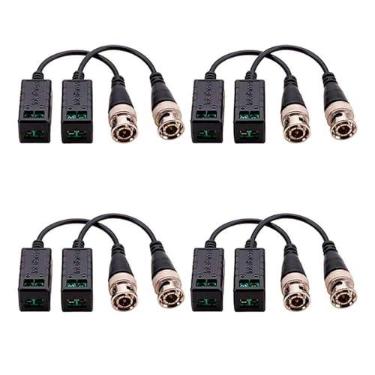 Imagem de Kit 04 Pares Conversor Balun Passivo Intelbras Vb 501 P - Compatíveis com Analógicas Hd, Full Hd, 4mp e 4k