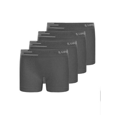Imagem de Kit com 4 Cuecas Infantil Boxer Lupinho 132-002 - LUPO, Preto, G