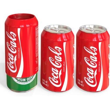 Imagem de Skywin Manga De Lata De Silicone (3 Unidades) - A Lata De Tampa Da Lata De Cerveja Esconde A Lata De Cerveja Disfarçando-A Como Uma Lata De Refrigerante Vermelho