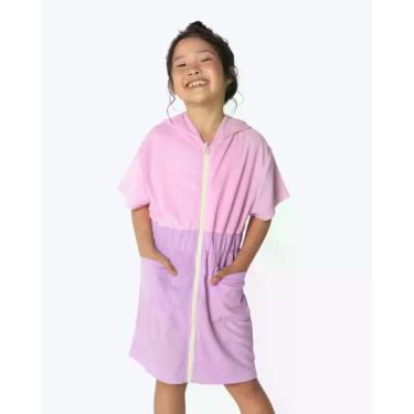 Imagem de Saída de Praia Atoalhada Color Block Infantil Feminina Puket 110401343