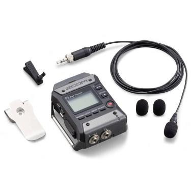 Imagem de Gravador zoom f1-lp field recorder lavalier microfone package