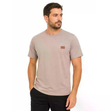 Imagem de Camiseta Masculina Adulto Dry Fit Com Logo Em PU Esportiva Casual Red 