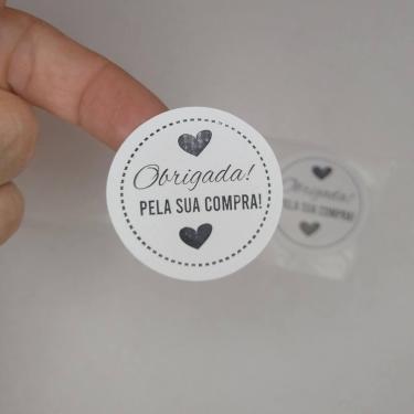 Imagem de 500 Adesivo Oba, Feito amor, Flork, Produto artesanal, 3 cm - Teodoro 