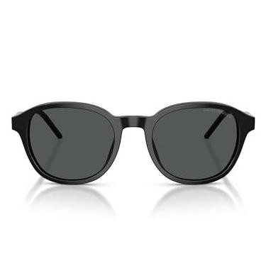 Imagem de Emporio Armani Óculos de sol masculino EA4247U com ajuste universal, preto/cinza escuro, 51 mm, Preto brilhante/cinza escuro, 51 mm