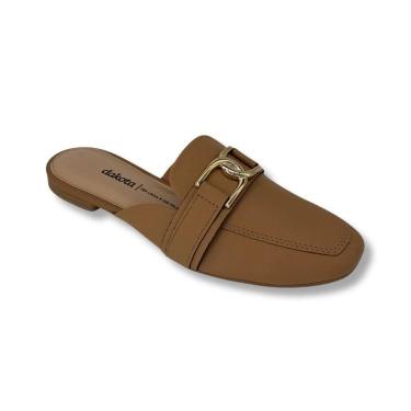 Imagem de Sapato mule feminino dakota hades detalhe dourado, Camelo, 37