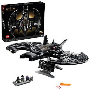 Imagem de LEGO DC Batman 1989 Batwing 76161 modelo apresentável com um veículo montável e bonecos colecionáveis: Batman, The Coringa – Mime Version e Lawrence The Boombox Goon, Novo 2021 (2.363 peças)