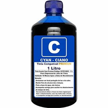 Imagem de Tinta Ciano Para Impressoras L4260 L4160 L4150 Compatível Refil 504 1 Litro