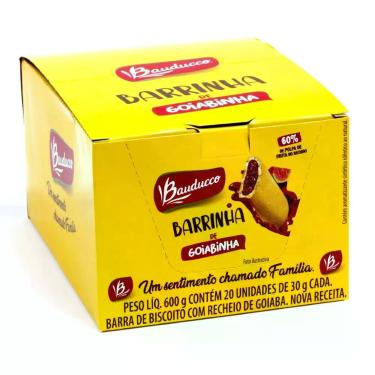 Imagem de Pack De Barrinhas Sabor Goiaba Bauducco Caixa C/ 20 Un