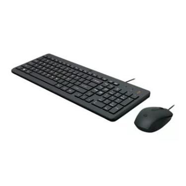 Imagem de Kit Teclado E Mouse HP 150, Com Fio, USB, Preto