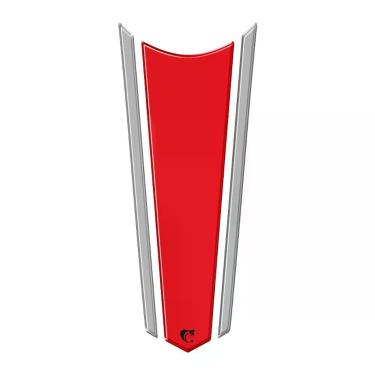Imagem de Adesivo Faixa Gravata Resinado Tanque Moto Vermelho Vermelho