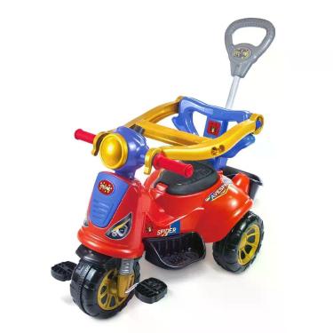 Imagem de Triciclo Infantil De Passeio E Pedal Andador Carrinho Motoquinha  Buzi