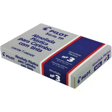 Imagem de Almofada carimbo plastica tinta preta numero 3 - pilot