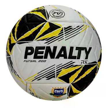 Imagem de Bola De Futsal Penalty RX 200 XXVI 2026 Selo CBFS Cor:Branco+AmareloTa