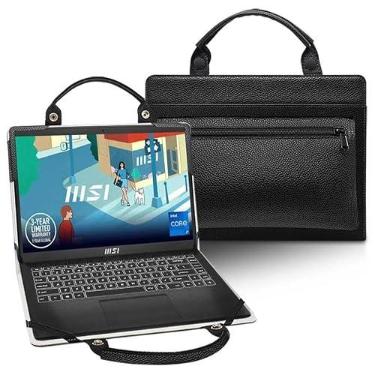 Imagem de Capa de laptop para MSI Katana 15 B13VGK B13VFK B13VEK com bolsa portátil com alça de bolsa, preta