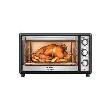Imagem de Forno Elétrico 48L Family Grill Inox Mondial Preto/Inox 1800W - FRN-48-BI
