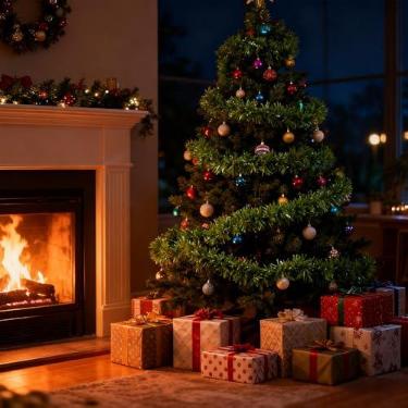 Imagem de Agulhas artificiais de pinheiro de Natal de 80 m, laços de guirlanda torcida, galhos com fio de vegetação de pinheiro falso para decoração de árvore de Natal (verde)