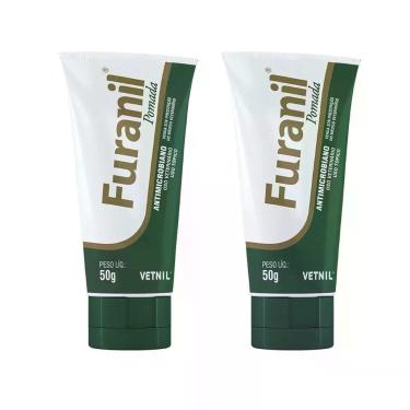 Imagem de Combo 2 unidades Furanil Pomada 50 Cães e Gatos - Vetnil
