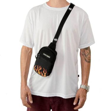Imagem de Shoulder Bag Mini Bolsa Lateral Fogo Pega a Visão, Único, Preto