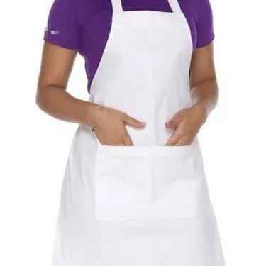 Imagem de Avental De Cozinha Unissex Oxford C/ Bolso Na Frente - DDC MODAS, Bran