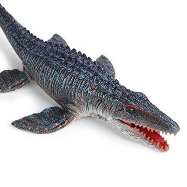 Imagem de dinossauros do mundo jurássico ? Brinquedo dinossauro realista Brinquedo Mosasaurus ? Figuras modelo dinossauro realistas Estatueta modelo animal do oceano para decoração