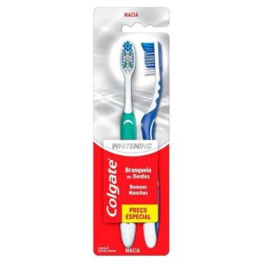 Imagem de Escova de Dentes para Clareamento Colgate Whitening, 2 Unidades