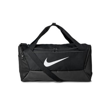 Imagem de Nike Bolsa esportiva unissex Gameday Brasilia 9,5 (25L, 41L, 60L ou 95L) | masculina e feminina, Preto/Preto/Branco, Small, Brasília 9,5
