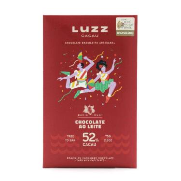 Imagem de Chocolate ao Leite 52% Cacau Luzz  75g - Luzz Cacau