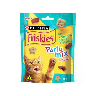 Imagem de Petisco para Gato Adulto Friskies Party Mix - Camarão Salmão e Atum 40