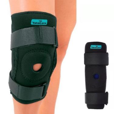Imagem de Joelheira Articulada Neoprene Com Reforço Patelar Take Care, GG