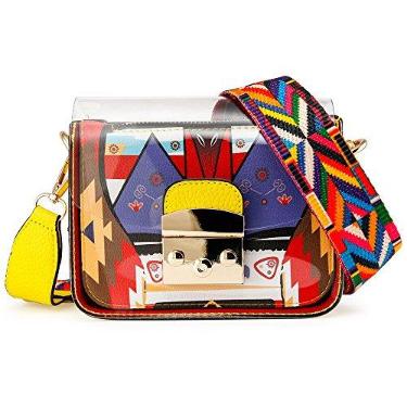 Imagem de OCT17 Bolsa de ombro feminina mini de plástico transparente durável para o verão, Amarelo, Mini