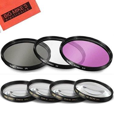 Imagem de Conjunto de filtros de 7 peças de 40,5 mm inclui kit de filtro de 3 peças (UV-CPL-FLD) e conjunto de filtros de close-up de 4 peças para câmera Sony ZV-E10, Alpha A5000, A5100, A6000, A6300, A6500,